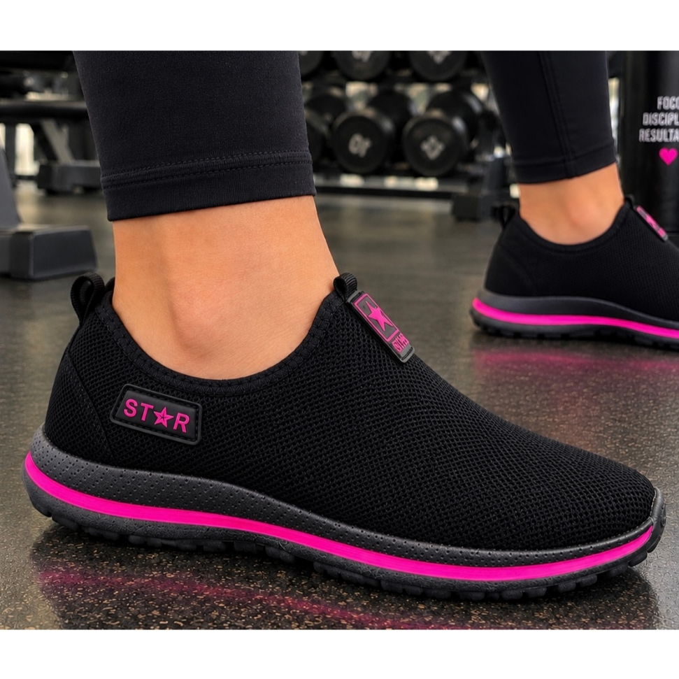 Tênis Meia Masculino Calce Fácil Confortável Ortopédico Slip Casual Academia Caminhada