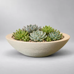 Vaso Decorativo Polietileno para Plantas Bacia Medidas 16x50x20cm