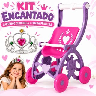 Carrinho De Boneca Bebe REBORN Brinquedo Infantil Passeio - Oferta