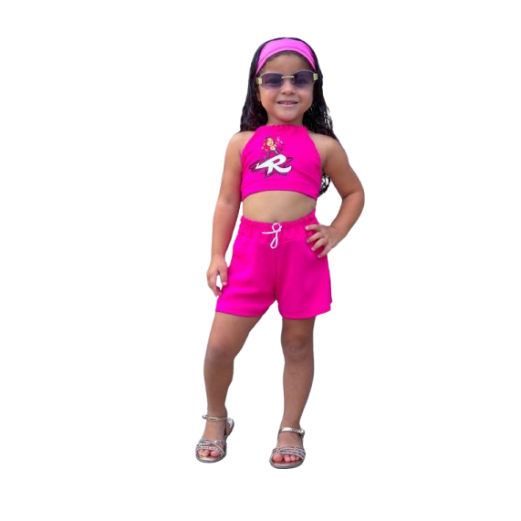 Conjunto Infantil Menina | Blusa + Short Temático - Verão Pronta Entrega