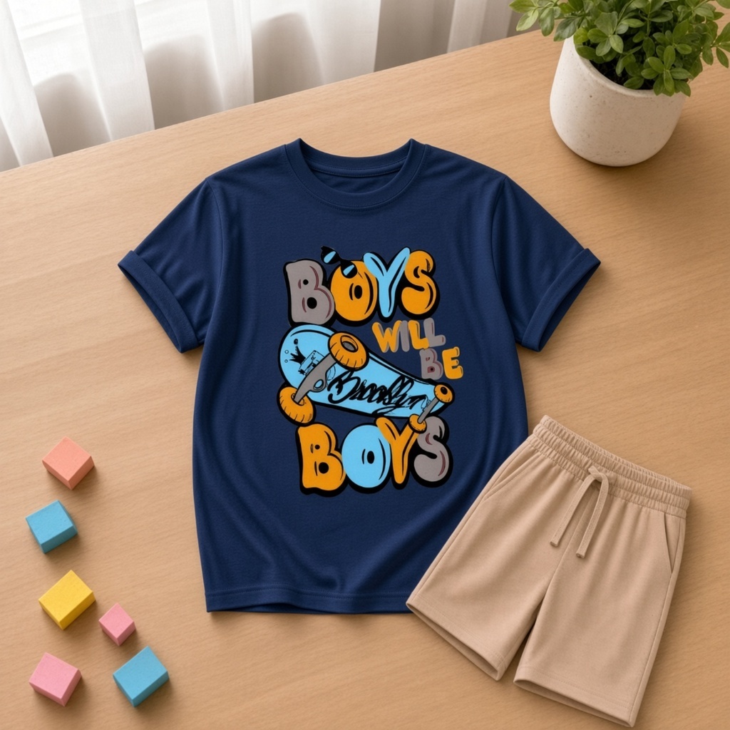 Conjunto Short Moletinho e Camisa Estampada Masculina Infantil criança estilo varias cores
