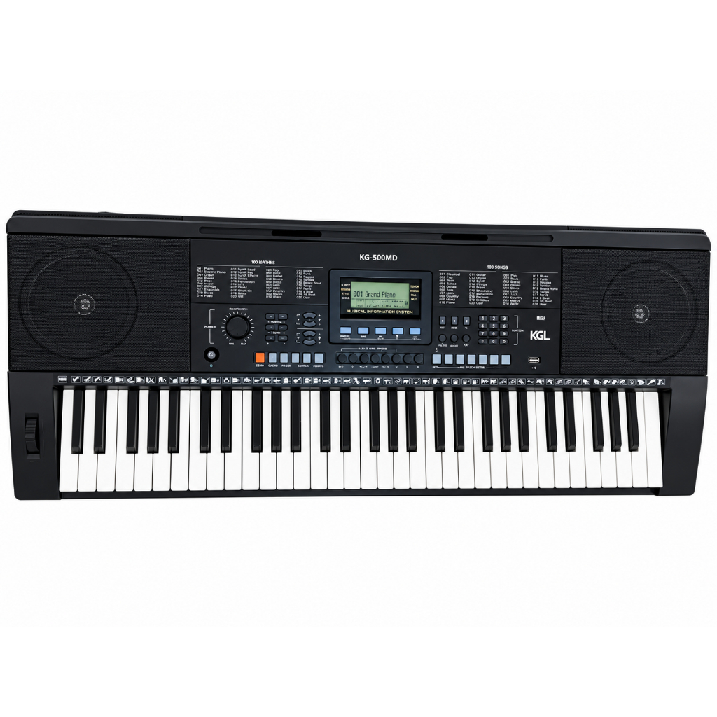 Teclado Musical Profissional 61 Teclas Usb 500 Ritmos 500 Timbres Midi Sustain