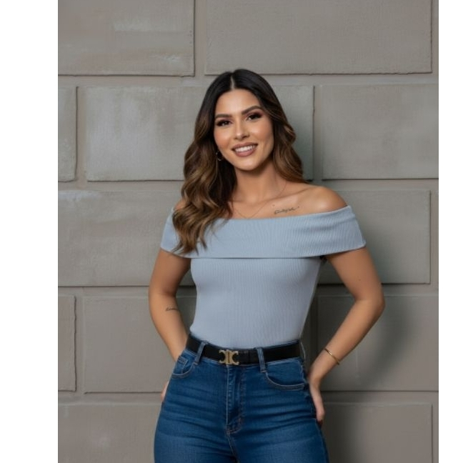 Blusa Ombro a Ombro Feminina Elegante Ciganinha Moda Gringa Forro Festa Estiloso