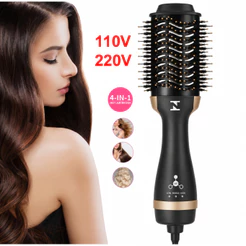 Escova Secadora 3 em 1 Profissional 1500W | Secagem Rápida, Alisa e Modela os Cabelos