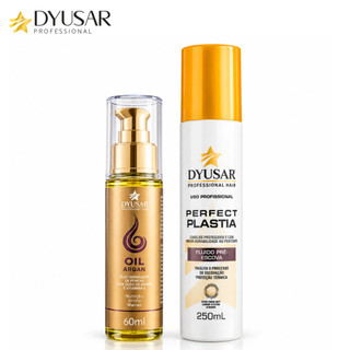Kit Finalização Capilar DYUSAR Fluído Pré-Escova Protetor Térmico + Oil Repair Reparador de Pontas