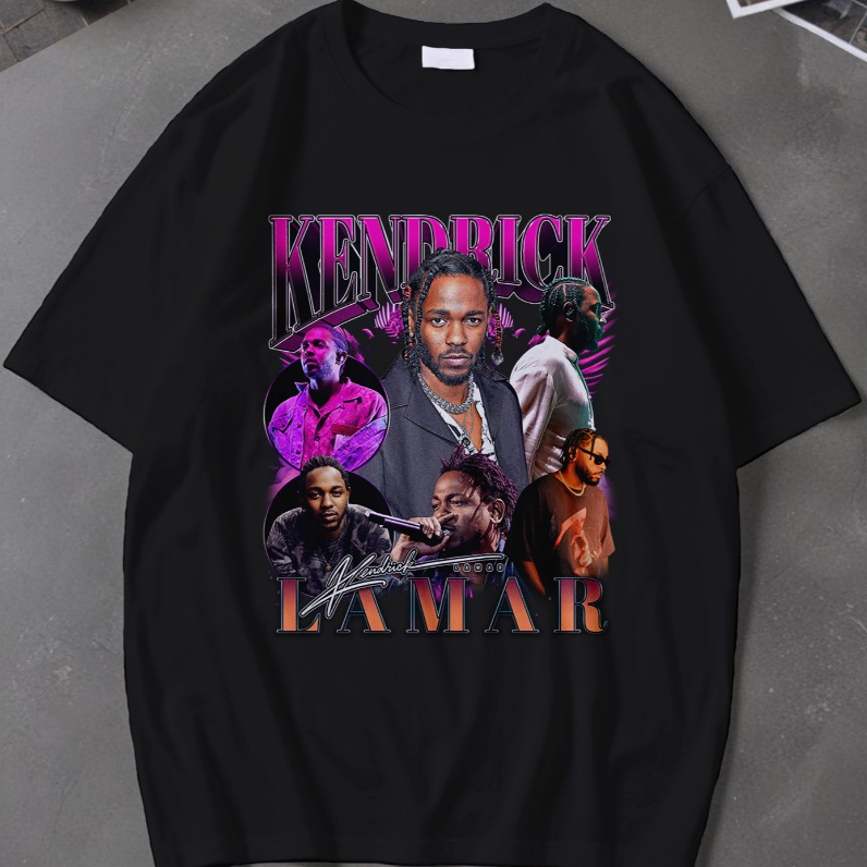 Camiseta Feminina Kendrick Lamar Estampa Exclusiva Estilo Streetwear Urbano Confortável Ideal Para Fãs De Rap