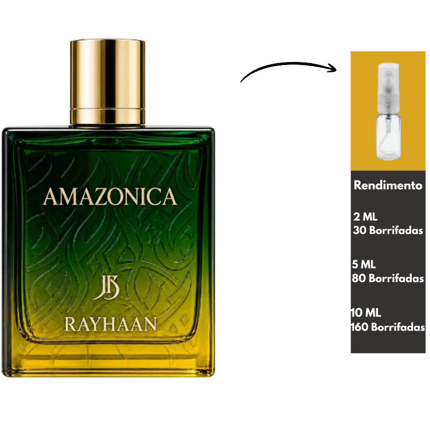 Perfume Lançamento - Amazonica Rayhaan Original Citrico Amadeirado Marcante Elegante Envolvente
