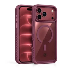 Gshield Capa Case Wave Magsafe Bordô Anti-impacto e Lateral Antiderrapante para iPhone