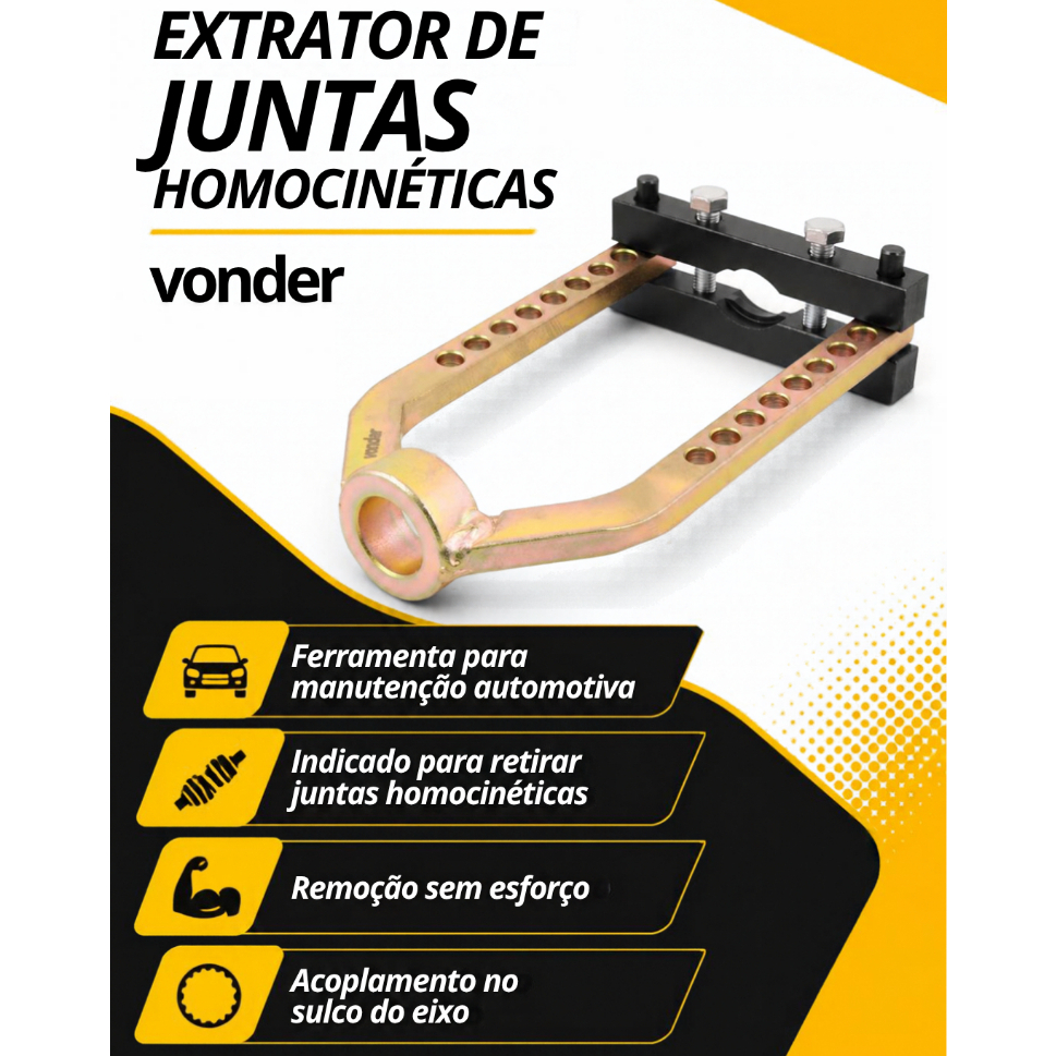 Extrator Para Junta Homocinéticas Vonder — imagem 2 de 2