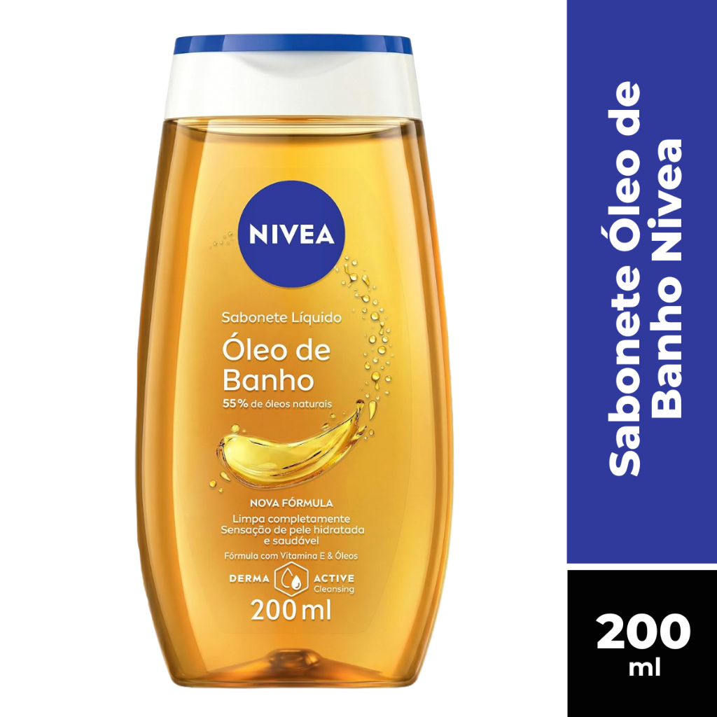 Sabonete Líquido Óleo de Banho Nivea 200ml