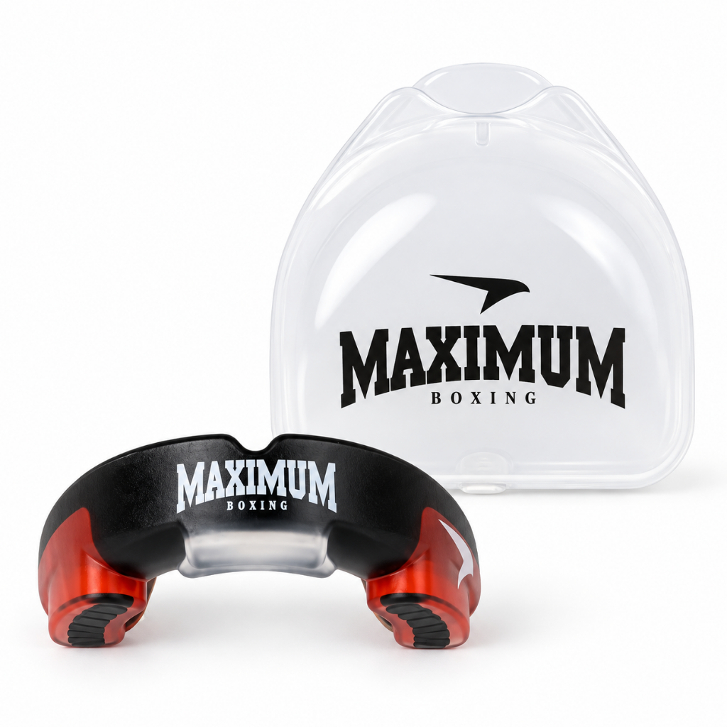 Protetor Bucal Maximum Boxe E Muay Thai Kickboxing P/ Treino Luta Sem Sabor Com Estojo