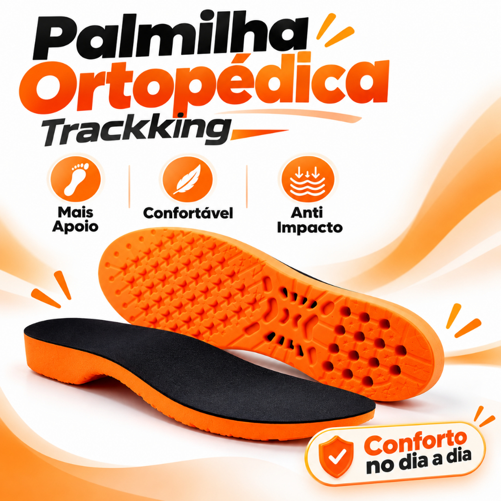 Palmilha Ortopédica Anatômica Confortável Anti Impacto Para Tênis Sapato Trabalho Caminhada Corrida
