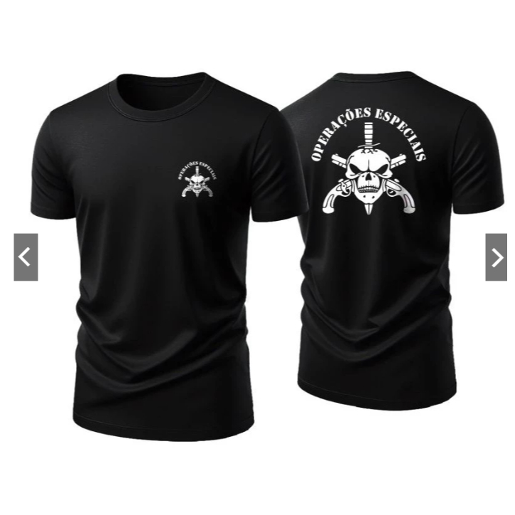 AMISETA MASCULINA 100% ALGODÃO MILITAR CAVERA UNIFORME SEGURANÇA PREMIUM  DRY FIT FIM DE ANO AMIGO SECRETO