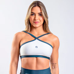 Top Fitness Twist Zero Transparência Legbox Feminino Original Alta Sustentação Academia Fitness Treino Corrida