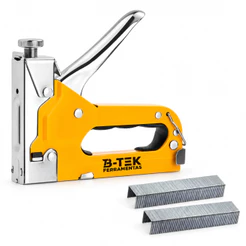 Grampeador Manual 3 em 1 B-TEK com Ajuste de Pressão para Tapeçaria Estofados e Artesanato