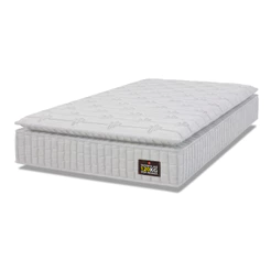Colchão Solteiro Espuma D33 Vangogh Pillow Top 88x188x29cm Branco Hellen - Suporta até 120kg por Pessoa