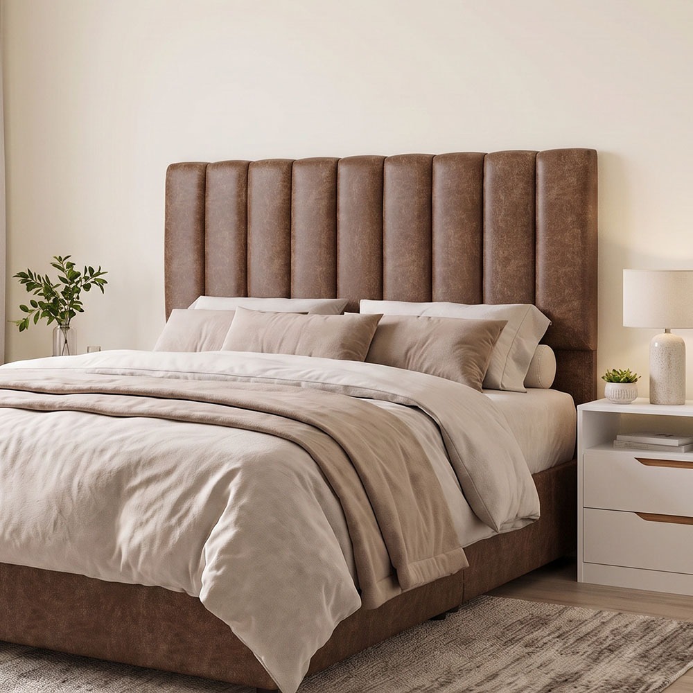 Cabeceira Cama Box Queen 160 cm Dália W01 Couríssimo Marrom - Lyam Decor · foto 2