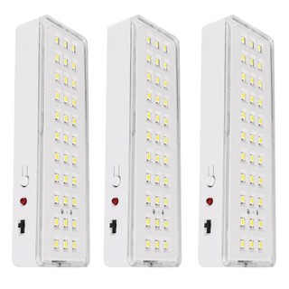 Kit 3 Luminaria de emergencia 30 leds 2W Branco Frio