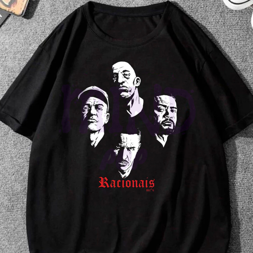 Camiseta Básica Racionais Vintage Camisa 100% Algodão Streetwear Lançamento - Envio Rápido