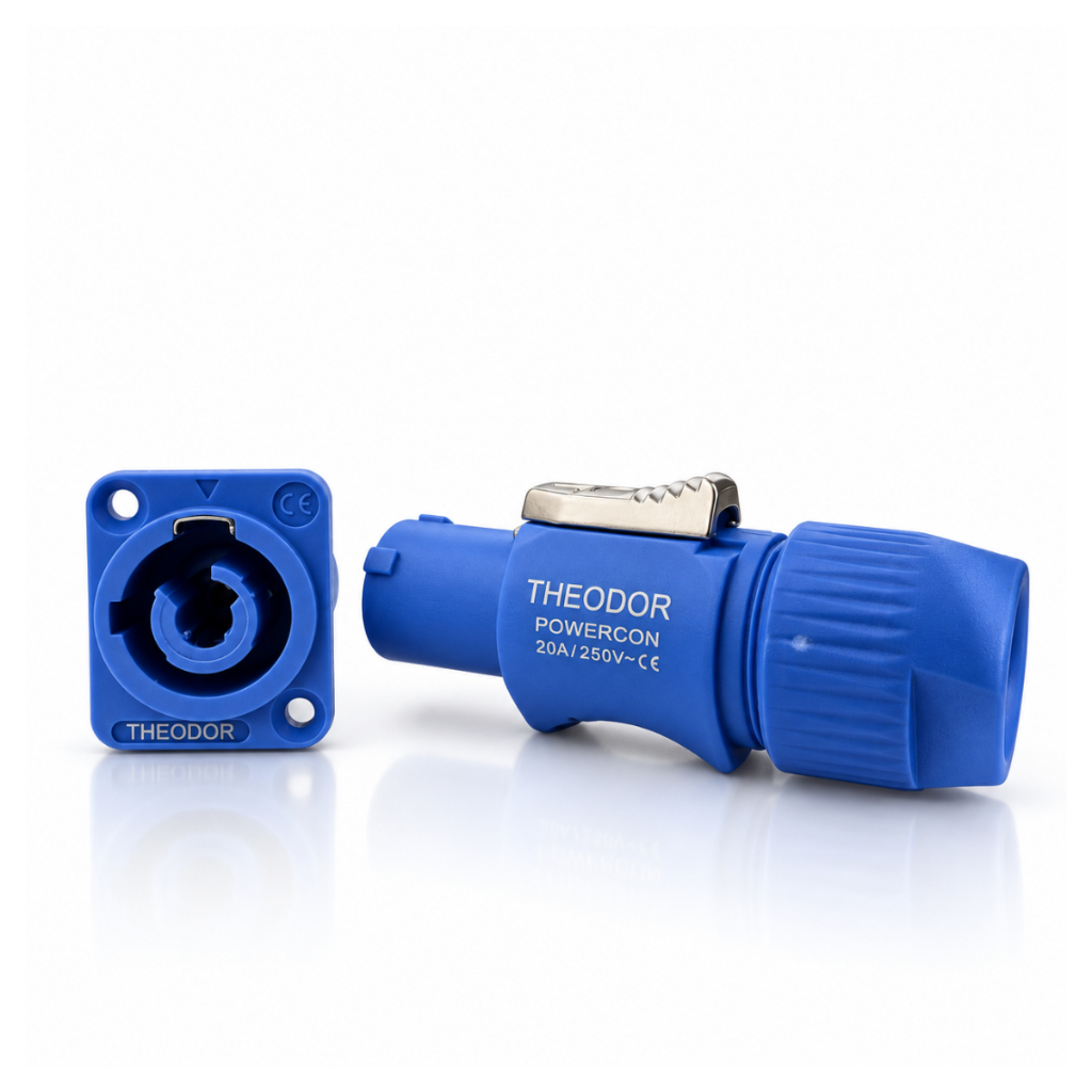 Kit De Conectores Speakon Powercon 3 Vias Macho E Femea