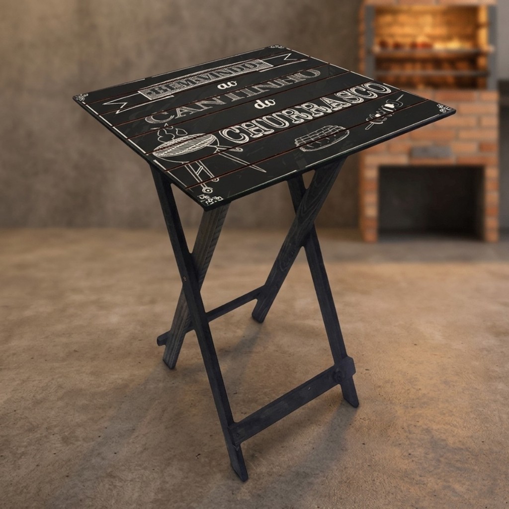 Mesa Dobrável de Madeira Versátil Ideal para Lazer
