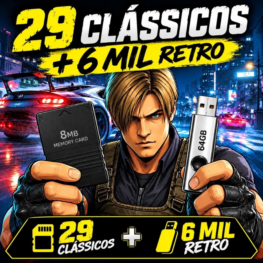 Kit OPL Memory Card 8mb + Pendrive
