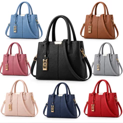 Bolsa Feminina tranversal Couro Reforçada Elegante Academia Social