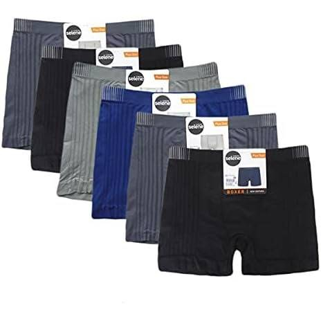 Kit 4 Cuecas Boxer Selene Original Sem Costura Poliamida Microfibra Conforto Premium Masculina