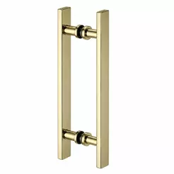 Puxador Barra Chata Reto para Portas de Madeira/Vidro 50 cm Alumínio Bronze Resistente
