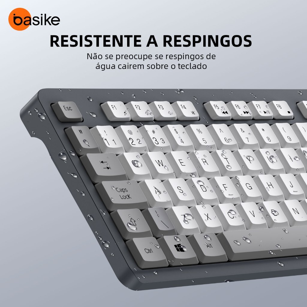 Kivee Conjunto Teclado e Mouse KV789 Sem Fio Baixa Latência Teclas Silenciosas Bateria Longa Duração · foto 2