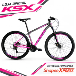 BICICLETA BIKE ARO 29 MTB ALUMÍNIO KSX 24V CAMBIO SHIMANO CABEAMENTO INTERNO UNISSEX