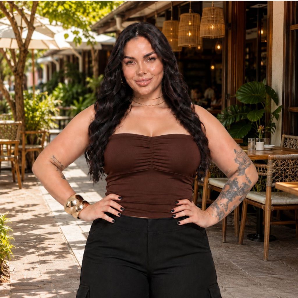 Blusa Blusinha Tomara Que Caia Feminina Blusa Casua Verão Blusa com Forro no Busto — imagem 2 de 2