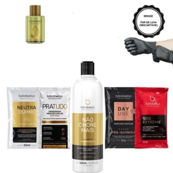 Borabella Não Chore Mais Shampoo 350ml + Argan 7ml + Sachês