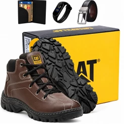 Bota Caterpillar Masculina Em Couro
