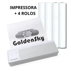 Impressora Térmica A4 Bobina Bluetooth Portátil Printer App Celular Recarregavel Usb Goldensky