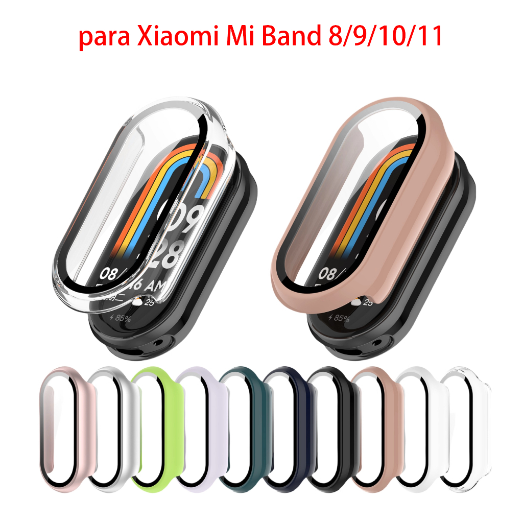 Capa protetora para Xiaomi Mi Band 8/9/10/11, resistente a quedas e arranhões