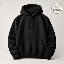 Moletom Liso Premium Básico Blusa De Frio Casaco Flanelado Masculino Feminino Canguru Capuz e Bolso