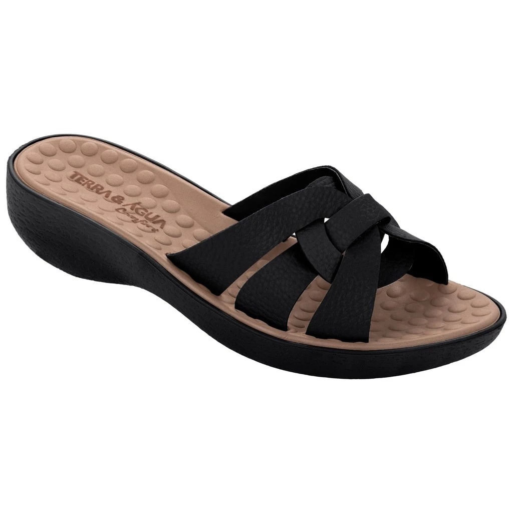 Tamanco Terra E Água Anabela Feminino Confortável 471024 em Oferta na Shopee