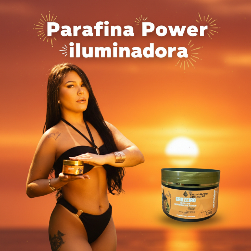 Parafina Power Iluminadora 250gr Brilho Do Cerrado Cruzeiro Kit Bronzeamento NAtural