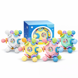 Mordedor 12 Pontas Chocalho Bebe Bola Sensorial Massageador Terapêutico Em Silicone Dentição bebê em Oferta na Shopee