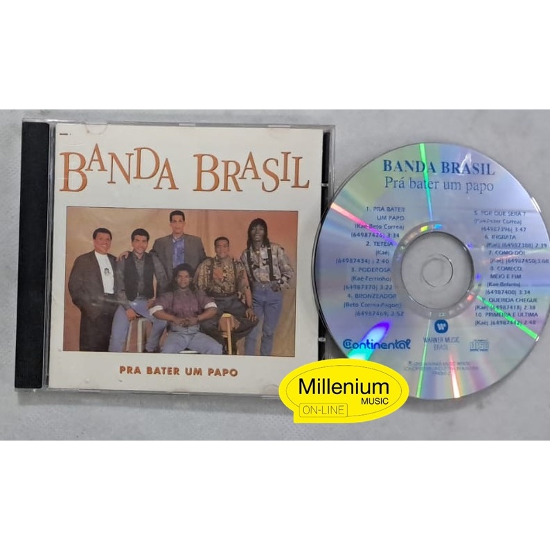 CD Banda Brasil  Pra Bater Um Papo 1993 Original Gravadora Colecionador Ótimo Estado