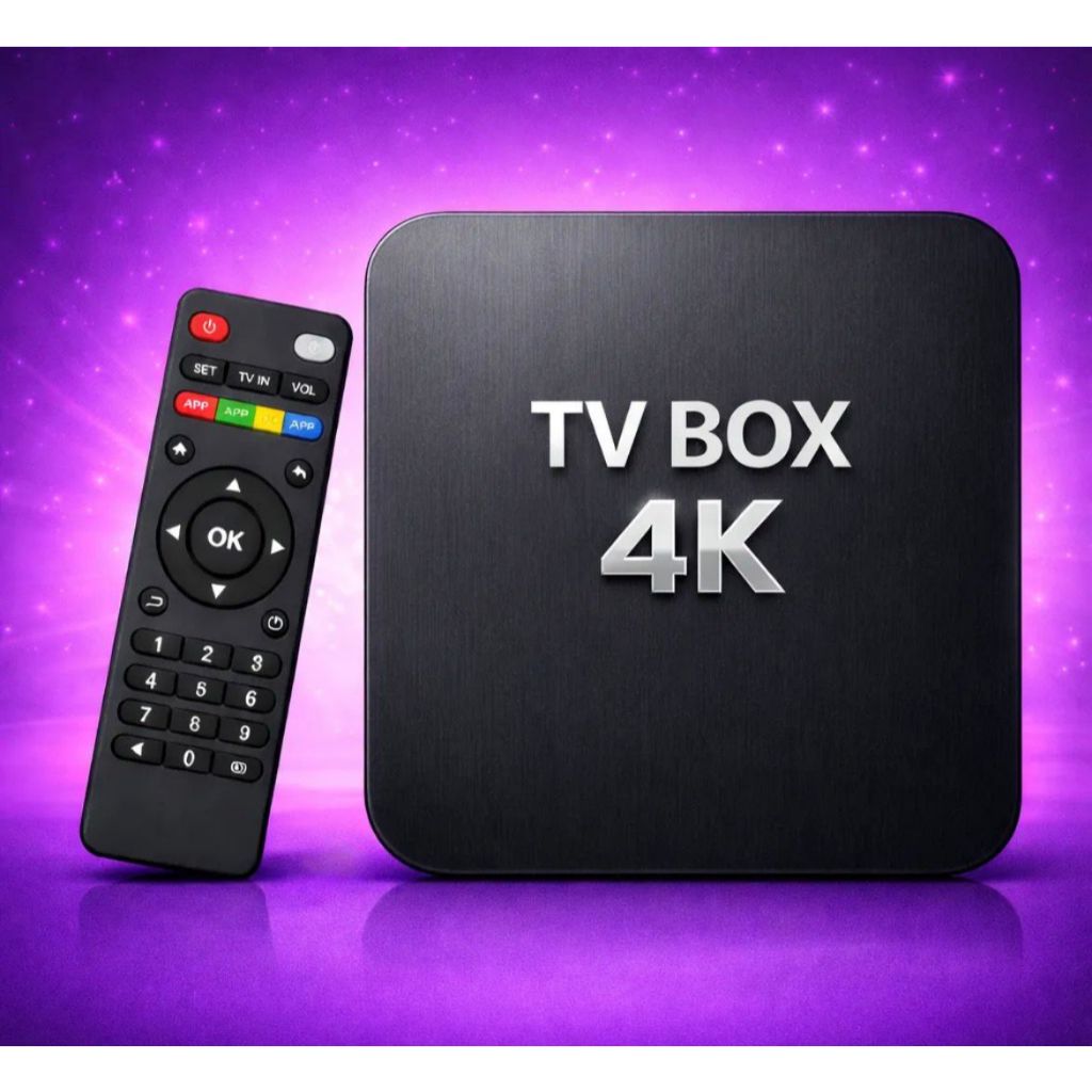 TV Box SmartPro 4K – Android 4K, Wi-Fi Dual Band, Converte TV Comum em Smart