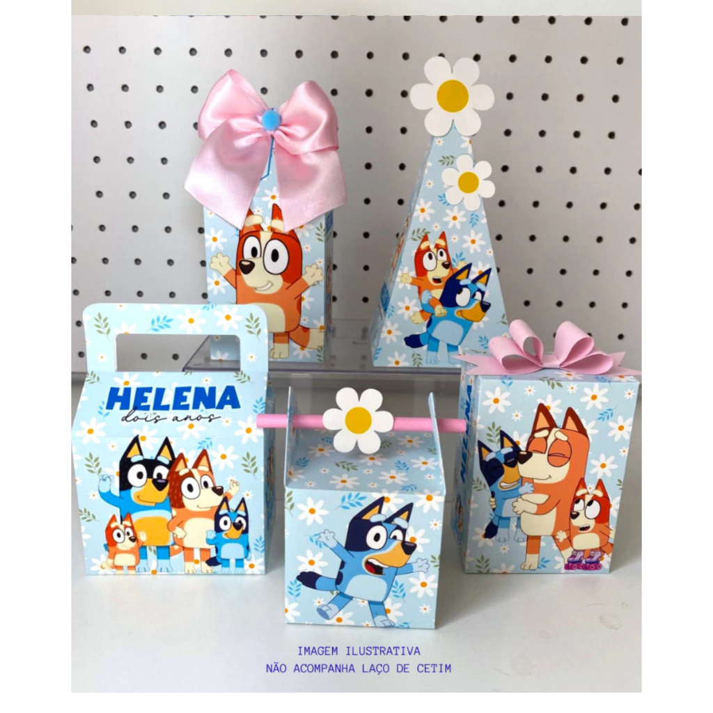KIT PERSONALIZADO FESTA BLUEY E BINGO/BLUE