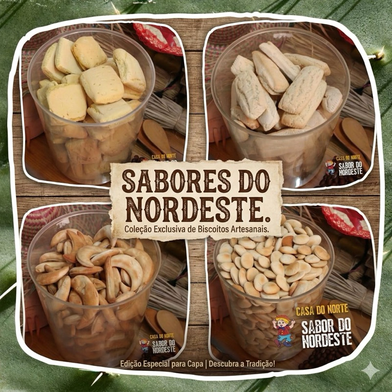 1Kg Biscoito Bolacha Nordestina Bolachão do Norte Doce Salgada Amanteigada Canela Queijo Regalias Palito Quadrada Lua em Oferta na Shopee