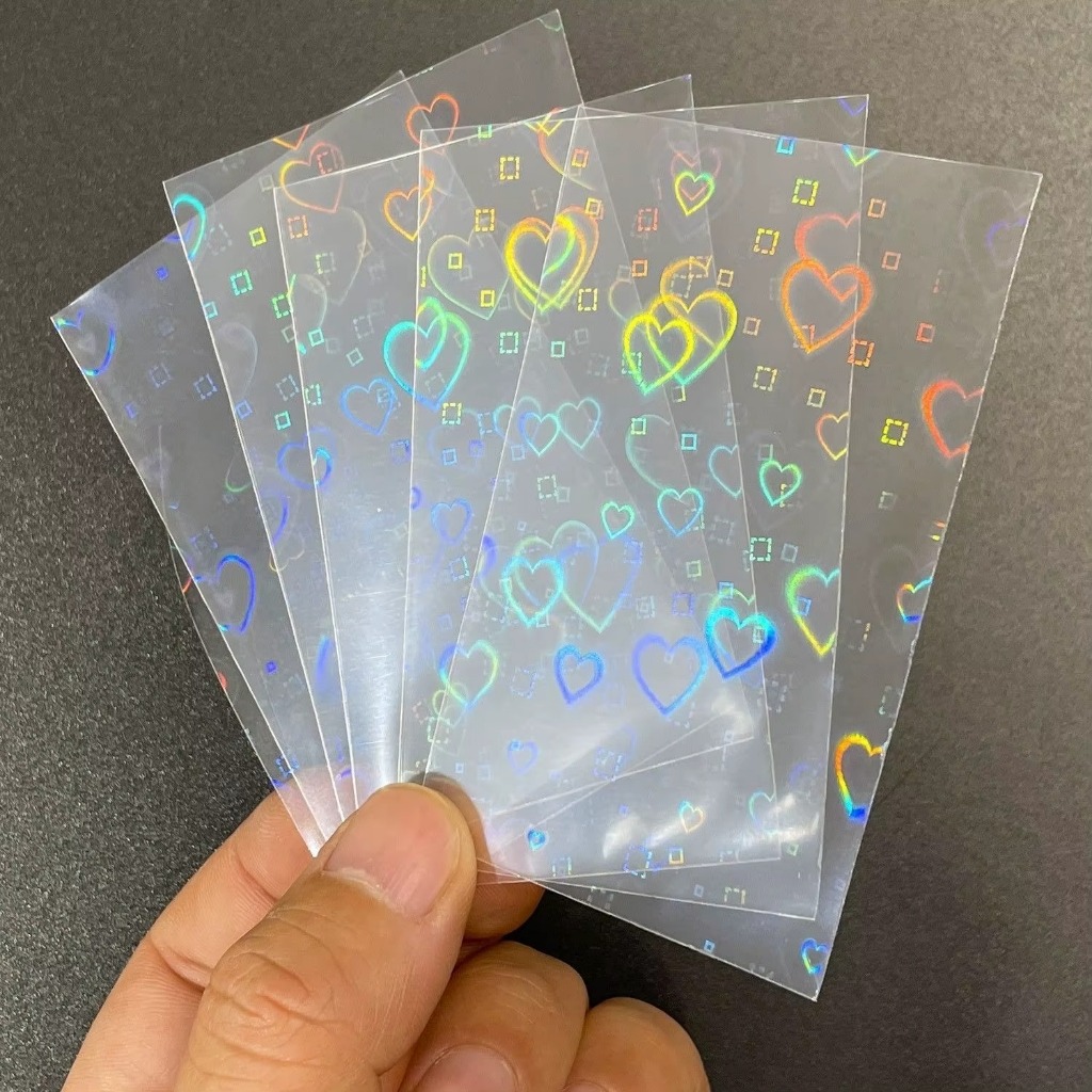 Sleeve holográfico 60 unidades protetor de cartas Card Copa Pokemon Magic Kpop yugioh vanguard digimon one piece double