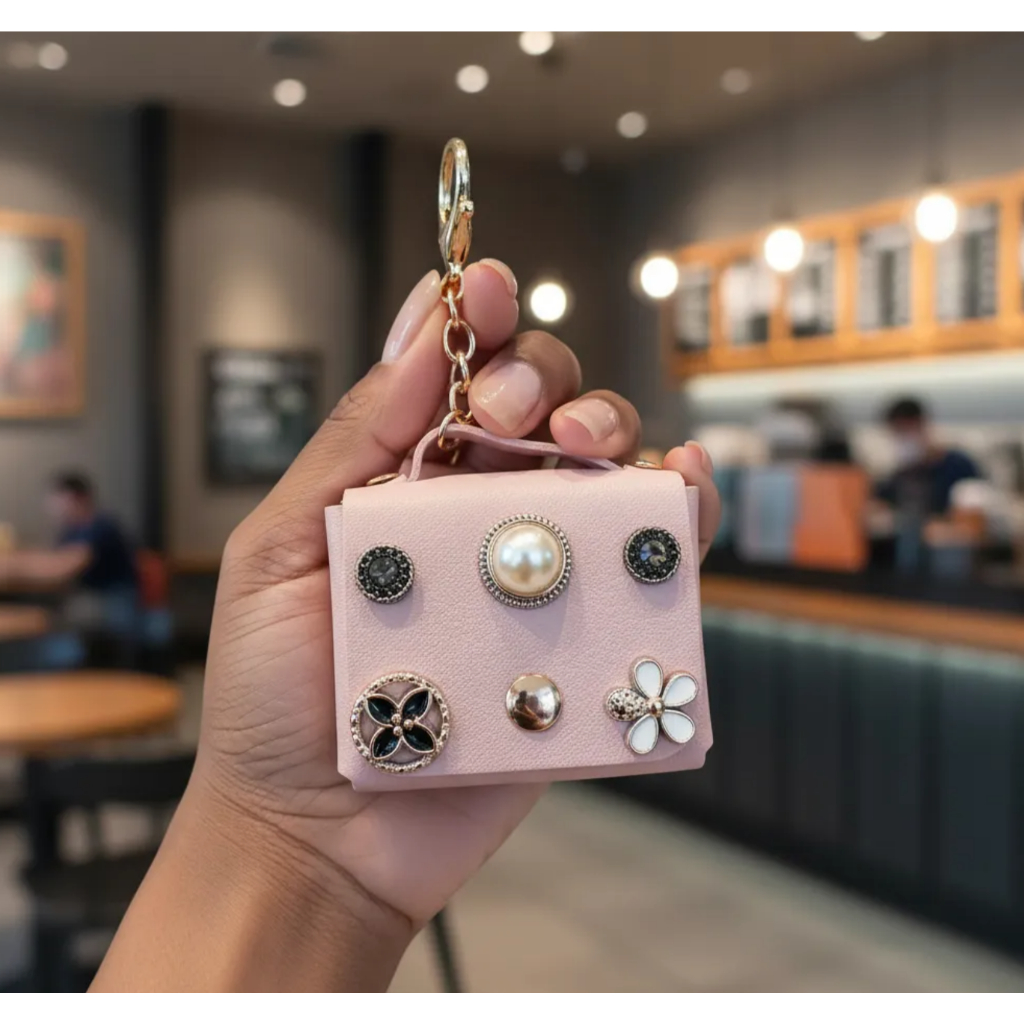 Mini Bolsa Porta Fone Moeda Moda Chaveiro Feminino