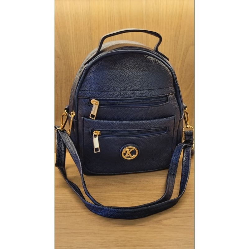 Bolsa Mochila Feminina 2 em 1 Couro Ecológico – Mochila e Bolsa de Ombro/Costas Multifuncional Moderna e Versátil