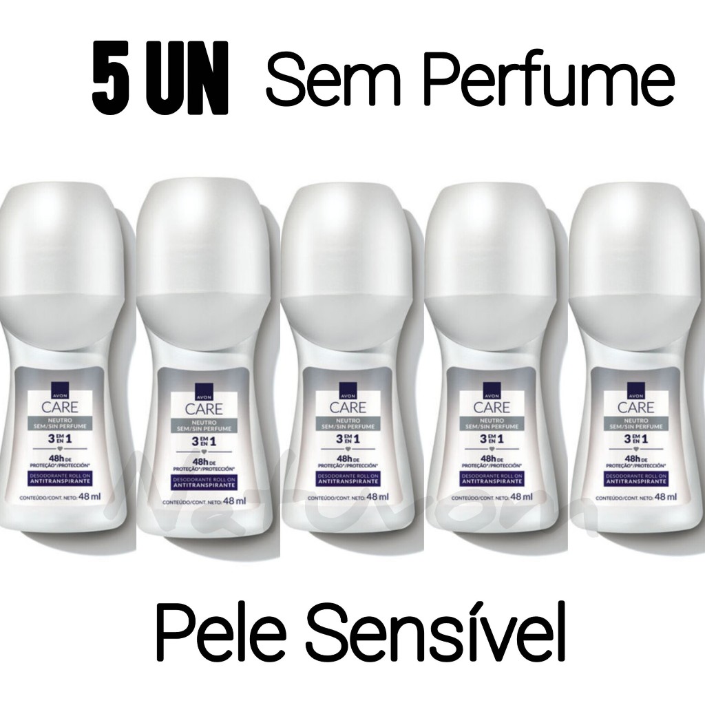 Kit Desodorante Antitranspirante Roll on Rollon Rolon Avon Sem Perfume Pele Sensível 48h em Oferta na Shopee