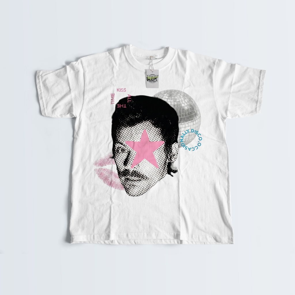 CAMISETA - HARRY STYLES -  KISS ALL THE TIME DISCO OCCASIONALLY - TOGETHER TOGETHER TOUR - 100% ALGODÃO  + BRINDES