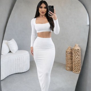 "Estilo Inverno: Conjunto Cropped - 60% OFF! ❄️"